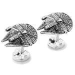 Star Wars 3D Millennium Falcon Silver Cufflinks