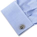 Star Wars 3D Millennium Falcon Silver Cufflinks
