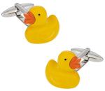 Funny Rubber Ducky Cufflinks with Gift Box