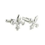 David Donahue Sterling Silver Fleur de Lis Cufflinks