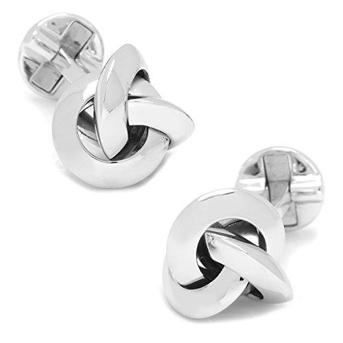 Sterling Silver Knot Cufflinks by Ox and Bull