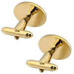 Oval Tigers Eye Gemstone Silver Cufflinks for Men