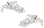 Saxophone Silver Cufflinks with Presentation Box