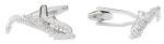 Saxophone Silver Cufflinks with Presentation Box