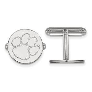 Clemson Sterling Silver Cufflinks