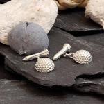 Golf Ball & Tee Sterling Silver Cufflinks