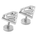 Superman Stainless Steel Silver Cufflinks - Officially Licensed