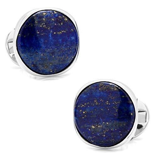 Classic Sterling Silver Lapis Cufflinks
