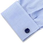 Classic Sterling Silver Lapis Cufflinks