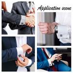 24 Pcs Brass Cufflink Blank Set with Cabochons