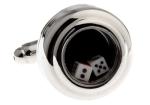 Dice Game Silver Cufflinks with Gift Box