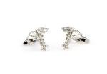 Caduceus MD Silver Cufflinks with Gift Box
