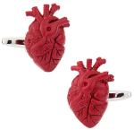 Red Heart Anatomy Doctor Cufflinks with Gift Box