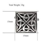 Sterling Silver Celtic Trinity Cufflinks with Box