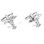 Doctor MD RN EMT Silver Cufflinks and Tie Bar