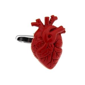Anatomical Heart Cufflinks for Medical Professionals