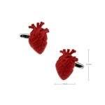 Anatomical Heart Cufflinks for Medical Professionals