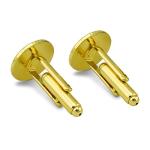 Caduceus Medical Symbol Silver Cufflink Set