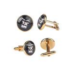 Personalized Silver World Map Cufflinks for Dad