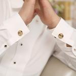 Personalized Silver World Map Cufflinks for Dad