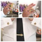 Personalized Silver World Map Cufflinks for Dad