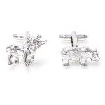 Bull and Bear Wall Street Cufflinks Gift Set