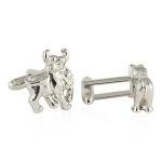 Bull & Bear Silver Cufflinks with Presentation Box