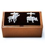 Bull and Bear Wall Street Cufflinks Gift Set