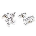 Bull and Bear Wall Street Cufflinks Gift Set