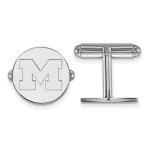Michigan Wolverines Sterling Silver Cufflinks