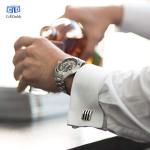 Bull & Bear Silver Cufflinks with Presentation Box