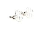 Dollar Sign Silver Cufflinks with Gift Box