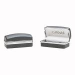 Green Circuit Board Silver Cufflinks in Gift Box