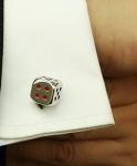 Salutto Men's Silver Dice Cufflinks and Gift Box