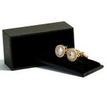 Sparkling CZ Silver Cufflinks for Men