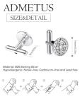 Saint Benedict Sterling Silver Cufflinks for Men
