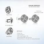 Sterling Silver Celtic Cross Cufflinks for Men