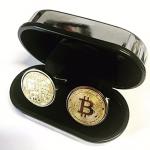 Bitcoin Gold Cufflinks with Presentation Box