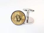 Bitcoin Gold Cufflinks with Presentation Box