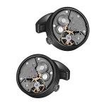 Steampunk Ocean Design Silver Cufflinks for Men