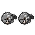 Steampunk Ocean Design Silver Cufflinks for Men