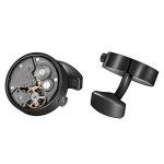 Steampunk Ocean Design Silver Cufflinks for Men