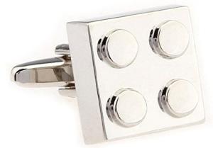 MRCUFF Building Block Silver Cufflinks with Gift Box