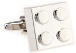 MRCUFF Building Block Silver Cufflinks with Gift Box