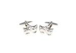 Silver Theater Mask Cufflinks in Gift Box