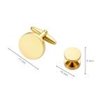 Stylish Stainless Steel Cufflinks and Studs Set