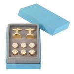 Stylish Stainless Steel Cufflinks and Studs Set