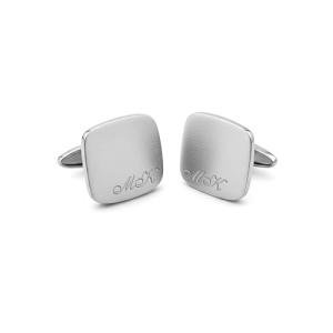 Personalized Sterling Silver Engraved Cufflinks for Men