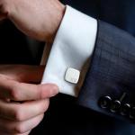 Personalized Sterling Silver Engraved Cufflinks for Men