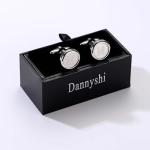 Dannyshi Classic Silver Initial Cufflinks A-Z